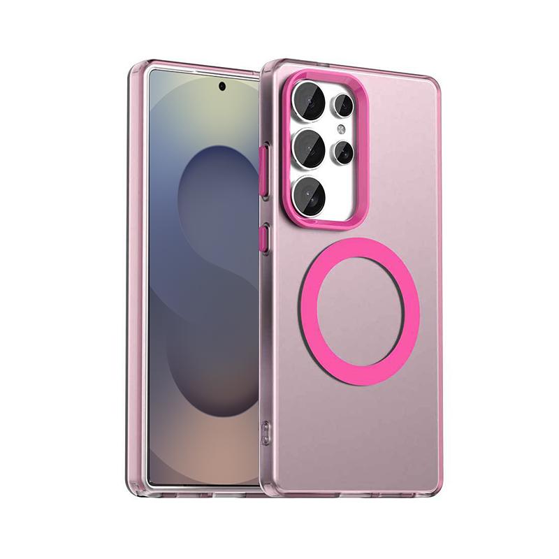 For Samsung Galaxy S25 S24 Ultra Translucent For Magsafe Phone Cases For Samsung S23 Ultra S24 FE S25 Plus Magnetic Matte Cover