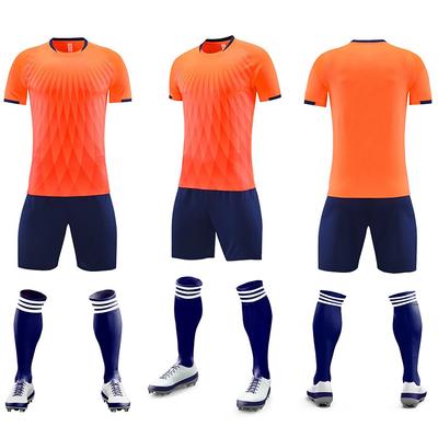Football Suit Game Uniform Adult Children Boys Elementary School Training Uniform Breathable Sportswear Jersey