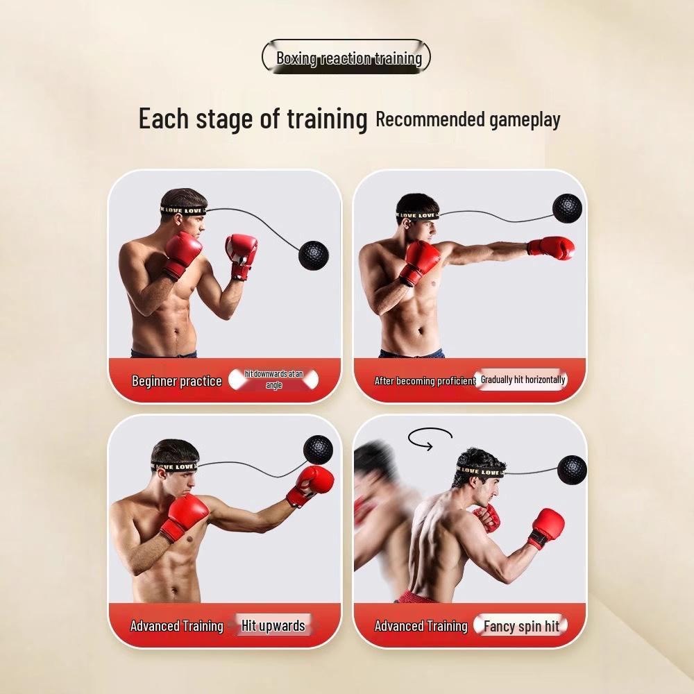 Magic Tyson Boxing Reflex Ball Training Headband for Children's and Adult's Concentration and Skill Development