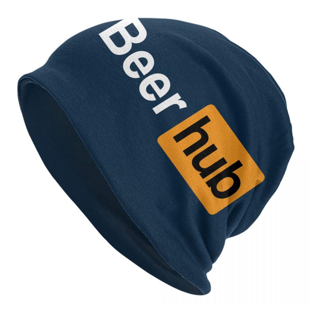 Funny Beer Design Skullies Beanies Caps Unisex Winter Warm Knit Hat Women Unisex Adult Alcohol Lover Bonnet Hats Outdoor Ski Cap