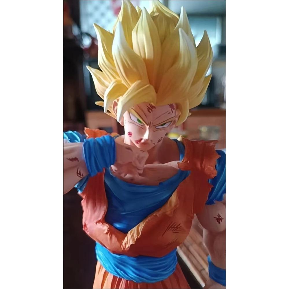 New Dx Dragon Ball Ssj2 Goku Deluxe Anime Statue Collectible Model Effect Desktop Decoration Toys Gifts Anime Fans Collectors