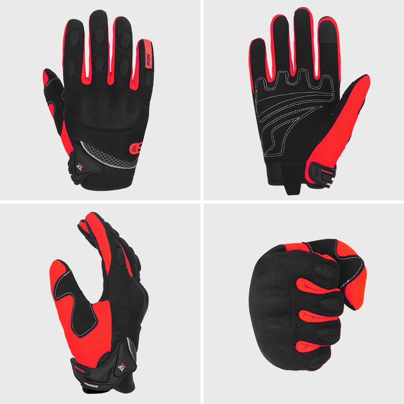Breathable Motorcycle Gloves Summer Riding Gloves Hard Knuckle Touchscreen Motorbike Gloves For Dirt Bike Moto Full Finger Glove