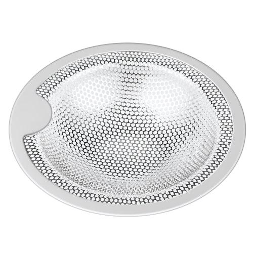 IRETION Stainless Steel Hair Catcher with Perforated Holes for Unit Baths, Drain Size: 80-102mm