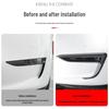 Tesla Model 3/Y Kohlefaser Windabweiser-Abdeckung & Nebelscheinwerfer-Spoiler Set