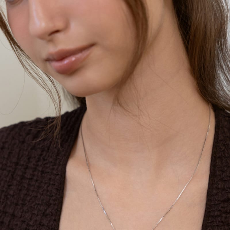 TATIANA (925 Silver) Mini Waterdrop Pendant Necklace NZ2516 Red