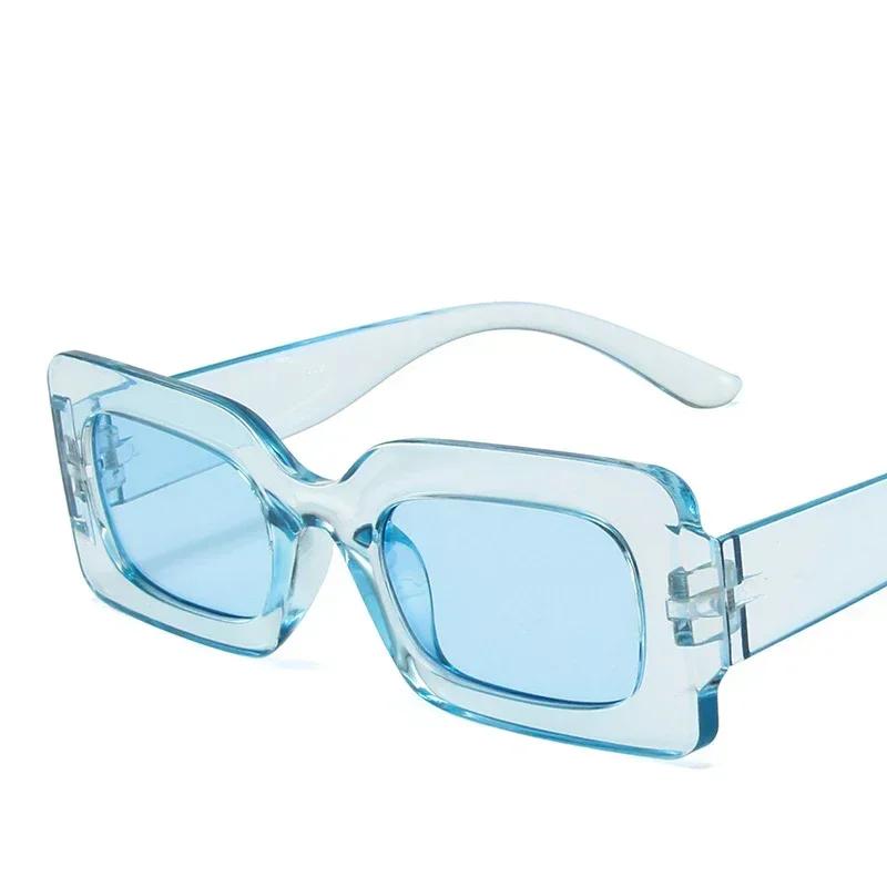 Colorful Hip-hop Sunglasses for Women Retro Square Small Frame UV400 Driving Shades Outdoor Fashion Glasses