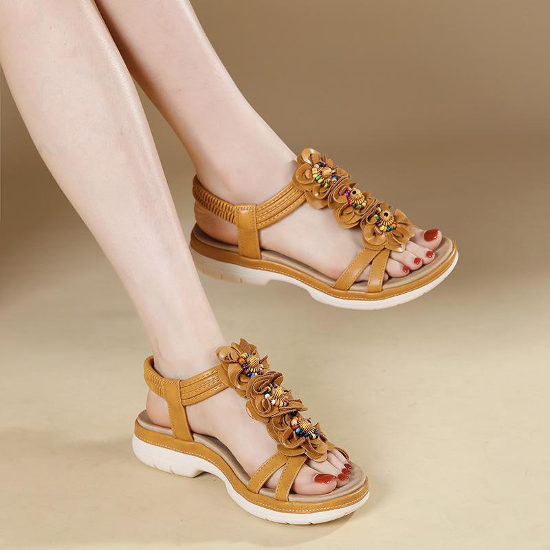 Shoes for Women Summer Fashion Women Comfortable Elastic Band Platform Wedges Sandalias De Mujer 36-41 Women Sandals