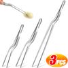 3/1 Stück Küchenpinzette, Utensil, Grillpinzette, Lebensmittelclip, Küchenbar, Chefzange, Edelstahl, tragbar für Picknick, Grillen, Kochen