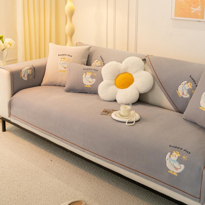 Chenier Cartoon Sofa Cushion Universal In All Seasons  New Straight Row Seat Cushion Non-Slip Sofa Cover Cover Cloth Towel