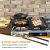 uxcell Stove Gap Aluminum Stove Gap Filler Heat Resistant Easy for Kitchen Inch 2-Pack Covers, Kit, & Cleaning, Countertops, 23.6 (0.2 Inch, Black)