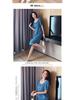 Damen Plus Size Jeanskleid Sommer 2025 – Schlankmachend, Taillenbetonend, Mittellang im Latzhosen-Stil für einen jugendlichen Look
