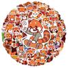 50Pcs Cute Red Panda Graffiti Sticker Kawaii Rare Animals Cartoon Decal Notebook Phone Guitar Skateboard Kid Toys Party Gift