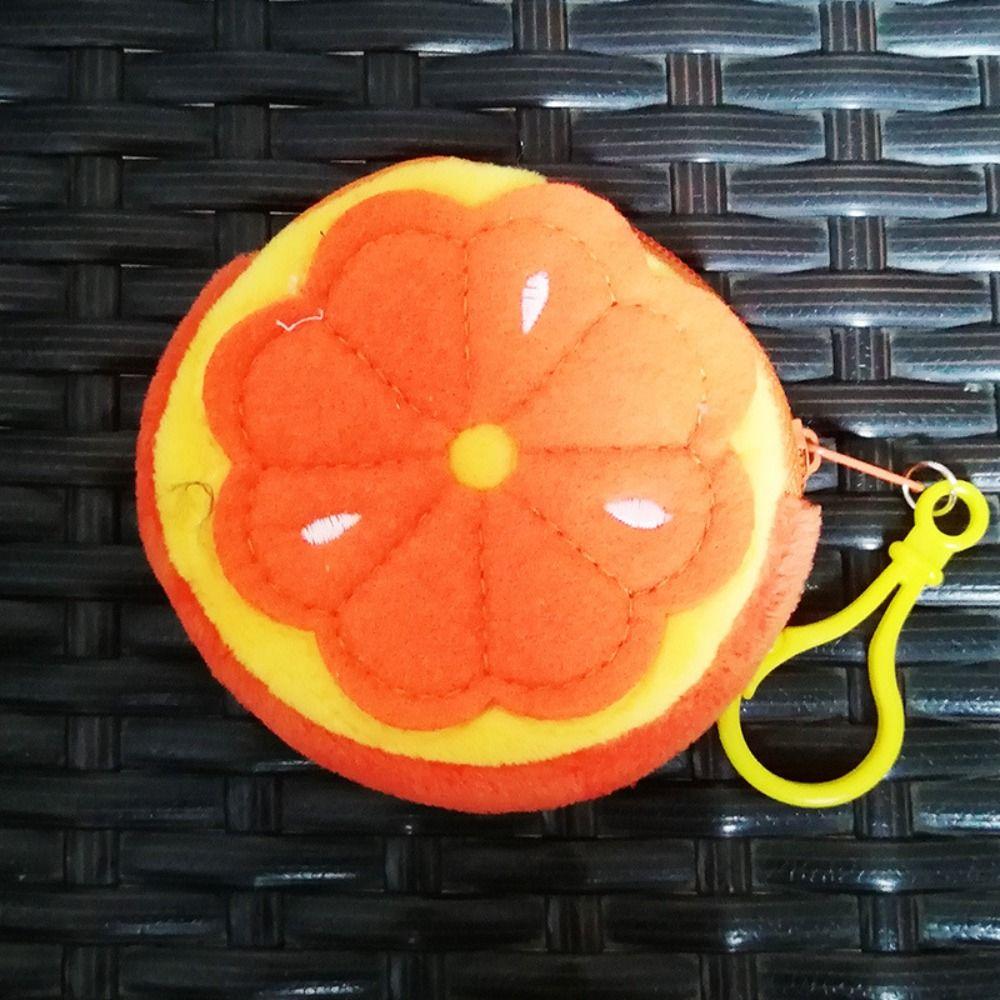 Watermelon Fruit Coin Bag With Hook 8CM Coin Pouch Keyring Pluhs Coin Purse  Put The Key/Coin