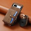Google Pixel 9A Leather Case with Card Holder & Lanyard