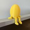 Articulated Bunny Egg Figurine Easter Decoration Movable Leg Joint Egg Statue Home Office Desktop Ornament And Gift