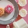 Hand-Pressure Moon Cake Mold Snow Lotus Flower Cookie Stamps Moon Cake Makers Mid-Autumn Festival DIY Pastry Tool
