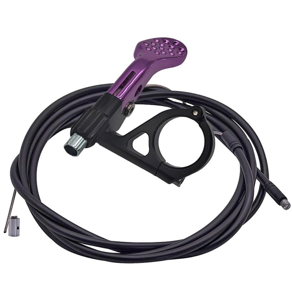 

Bicycle Dropper Post Controller for 22mm Seat Tube Internal External Use фиолетовый