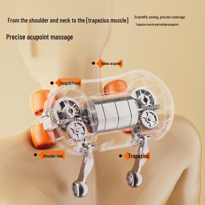 Xiaoxiong Wireless Shoulder and Neck Massage Pillow CN Plug (adapter Included)