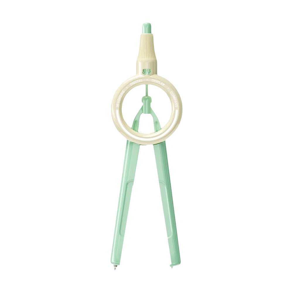 Push-Button Control Geometry Drawing Compass ABS Integrated Ruler Radius Pointer Compass  Exam Use