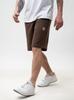Jigga Wear Embroidery Crown XL Premium Men's Sweat Shorts Brown/White