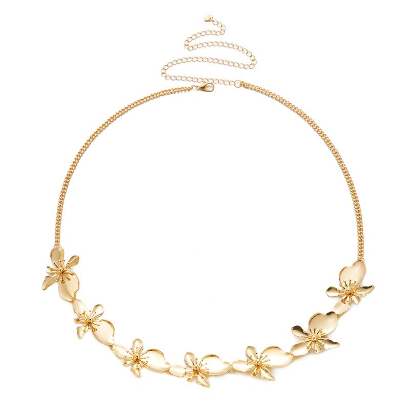 Metallic Butterfly Flower Waist Chain Women Sexy Bikini Belly Body Chain Summer Beach Vacation Jewelry Gifts