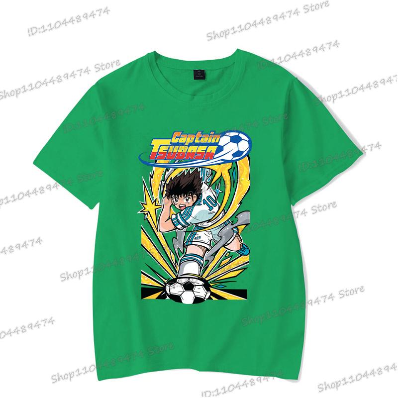 Comic Captain Tsubasa T-shirt Hip Hop Football Lover Gifts Short Sleeve T Shirt Cartoon Fashion Men Women Anime Streetwear