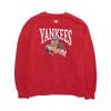 Felpa MLB New York Yankees Serie di Capodanno Colore Unico Vestibilità Larga Girocollo Spalle Cadenti Unisex Felpa 3AMTQ0161-50RDD