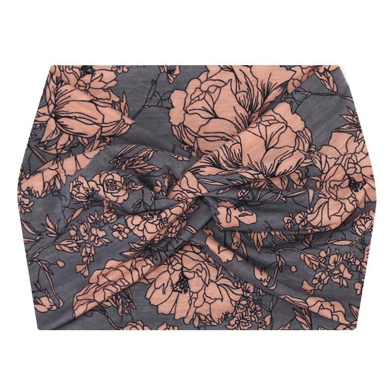 Bohemian Paisley Women's Wide Elastic Cotton Headband - Non-slip, Breathable, Skin-friendly
