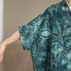 DIMANAF 2026 New Women Plus Size Summer Casual Long Dress Cotton Loose Oversize Maxi Print Floral Beach Sundress