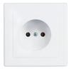 Single Socket Without Grounding IP20 16A 250V Flush-mounted White