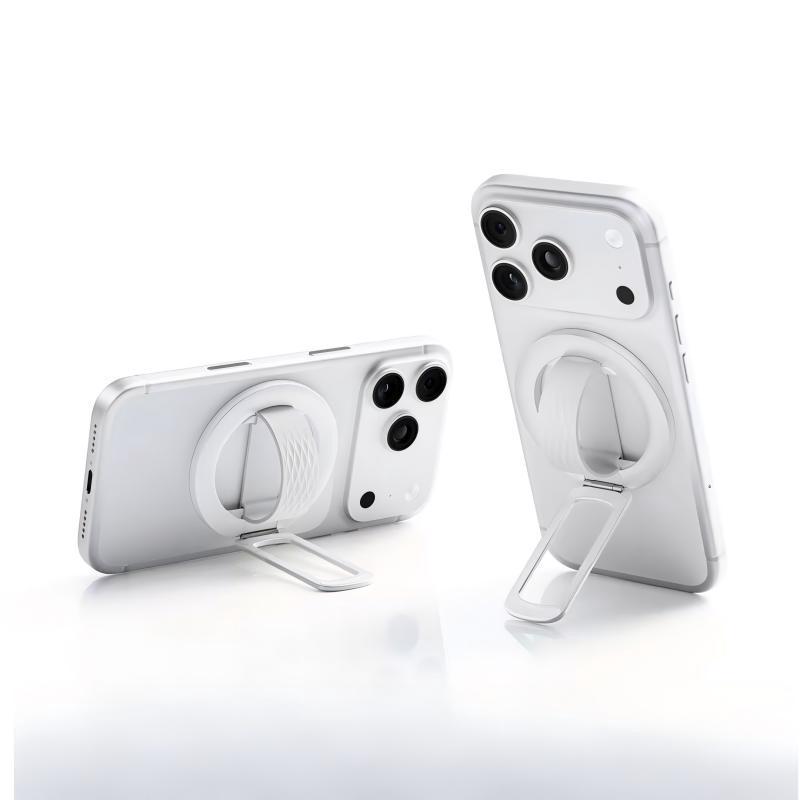 Magnetic Phone Ring Holder Anti Fall Adjustable Kickstand Smooth Skin Touch Universal for Office Hands Free Use