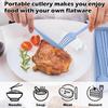 4 Sets Reusable Utensils Set with Case,Travel Utensils with Case,Reusable Utensils for Lunch Box accessories,Portable Chopsticks Knife Fork and Spoon