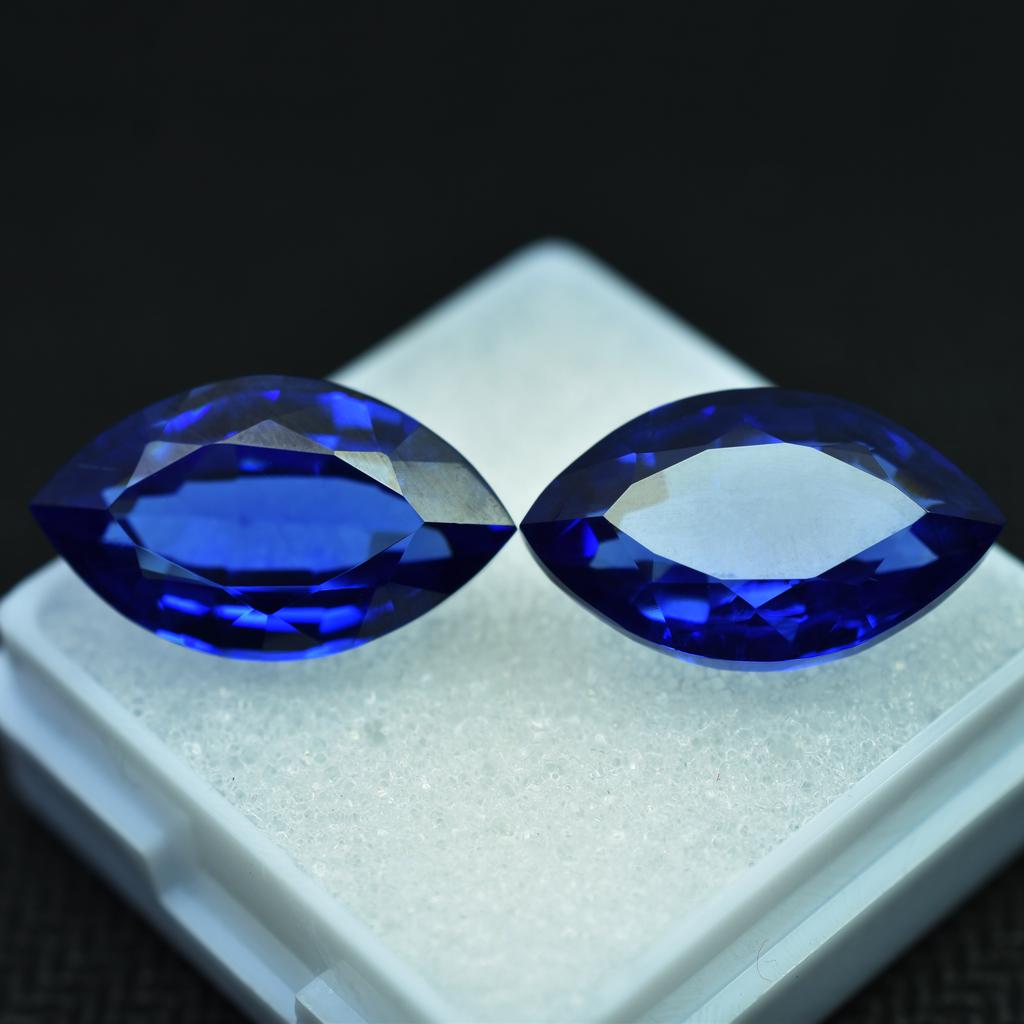 19.30 Ct Natural Blue Sapphire Marquise Shape Certified Loose Gemstone