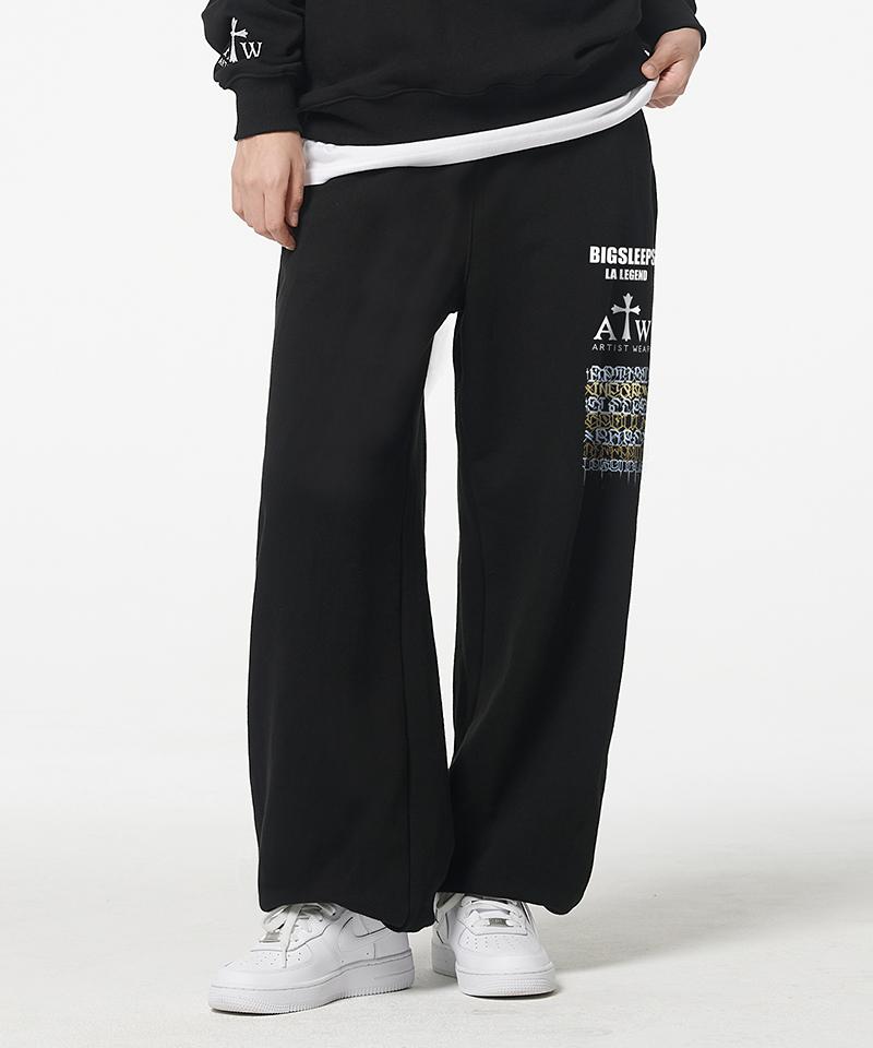 ARTISTWEAR [Atw X Big Sleeps] La Legend Wide Jogger Pants