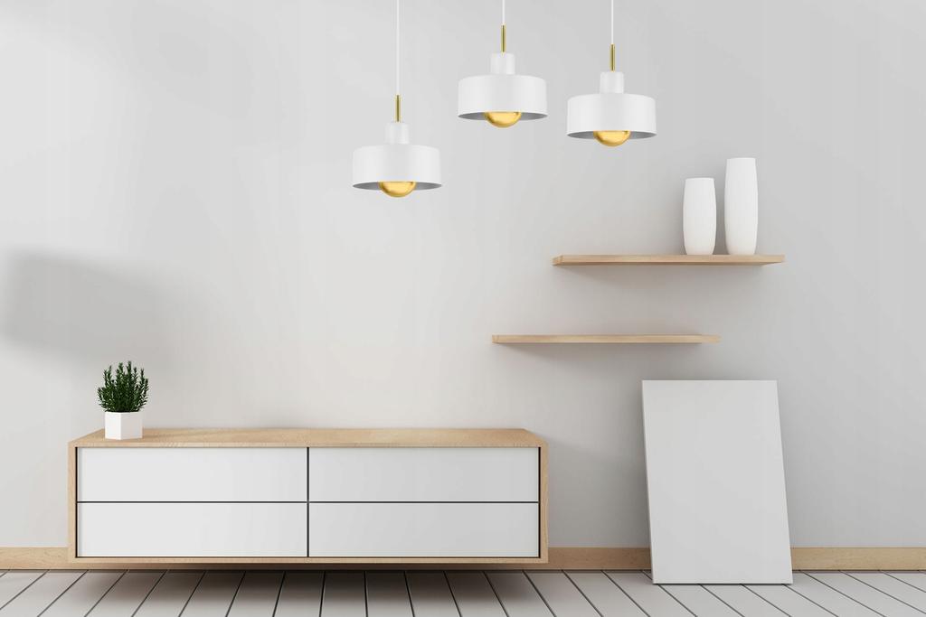 MODERN CEILING HANGING LAMP, METAL LAMPSHADE