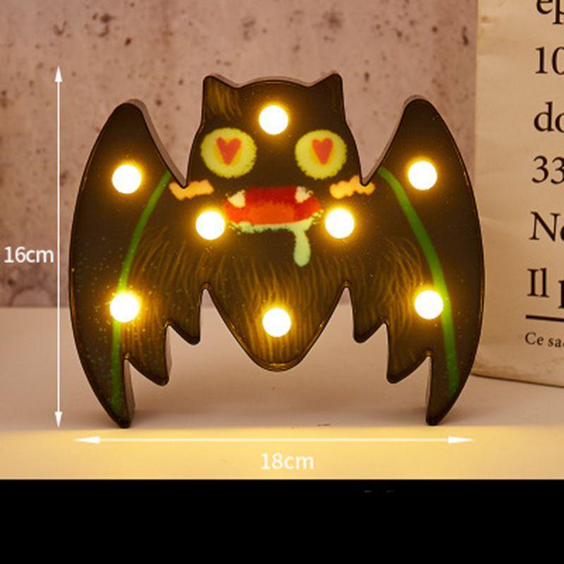 Festive Halloween Led Lights Lantern With Safe Low Voltage Bat Skull Pumpkin And Spider Patterns