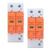 2PCS RMU1‑C20/40/60 SPD Protective Device 2P 420V AC Arrester Protector Lightning Protective Device Electrical Circuits