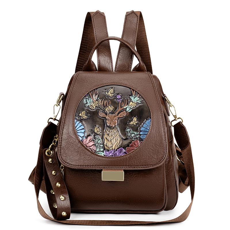 

Модные рюкзаки Женская сумка на плечо Простой рюкзак Женский Рюкзак из мягкой кожи Дамская дорожная сумка Маленькая вместимость Школьные сумки кофейный