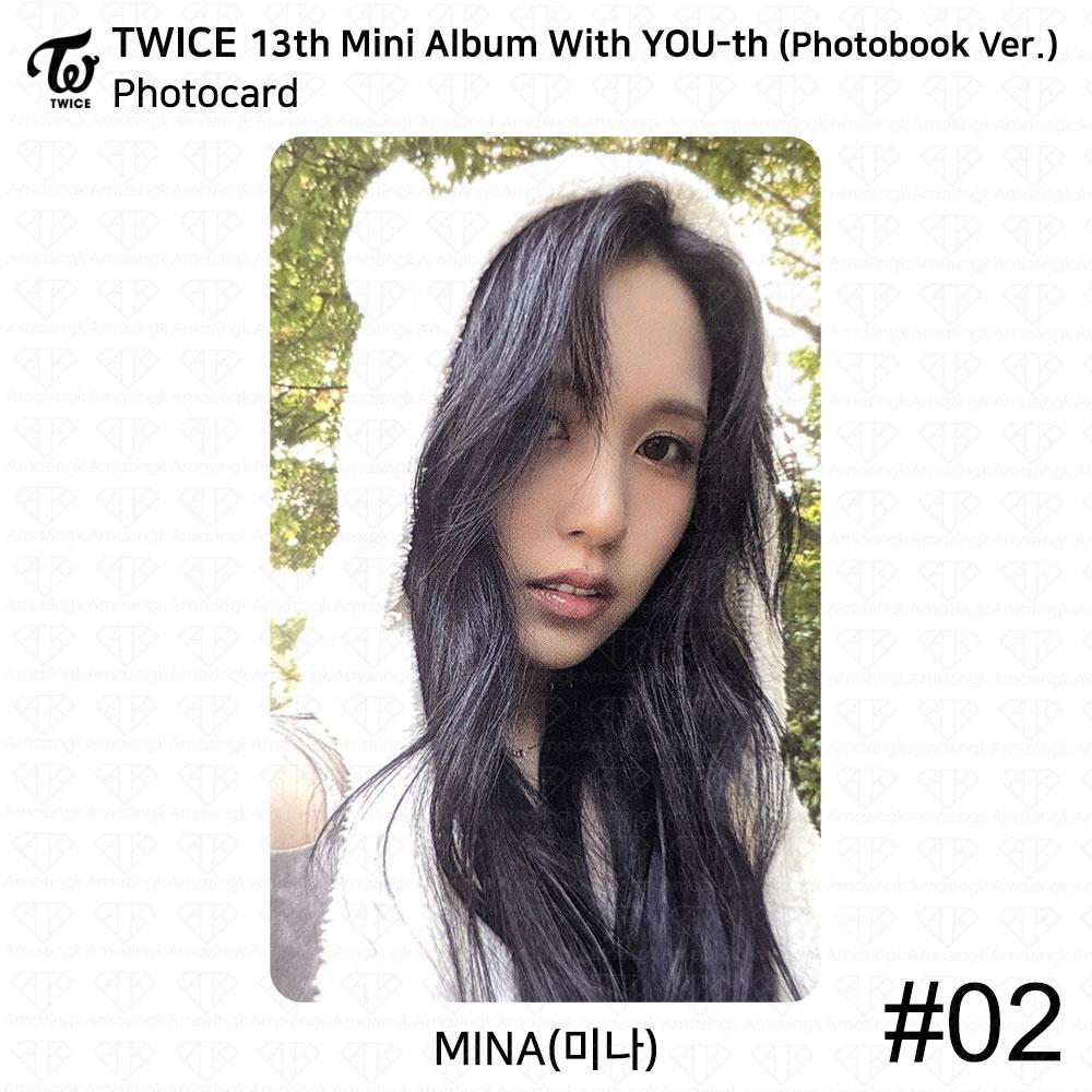 

TWICE 13-й мини-альбом с молодежной фотокарткой YOU-th, постером, пленкой, стикером Mina KPOP K-POP Photocard - #02