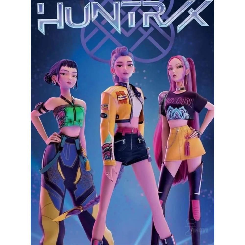 Nuovo Film Pop KPop Demon Hunters Pittura Diamante 5D Fai da Te Rotonda Completa Decorazione Estetica per Soggiorno Camera da Letto Bar Regalo
