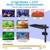 38W Smart App LED Aquariumleuchte Fischtank Ultrahell Vollspektrum RGB Licht DIY Timer Clip On Hängeleuchte