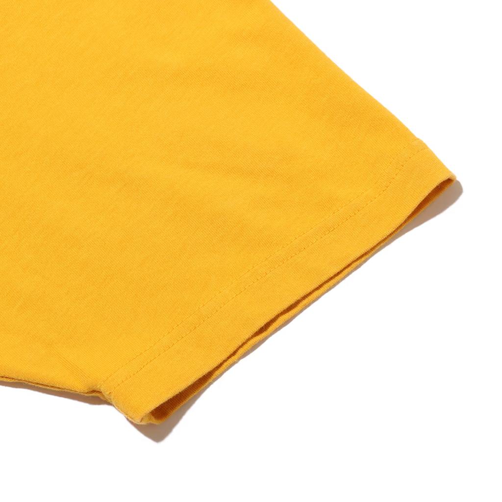 Jordan Flight Essential Logo Print Ribbed Crew Neck Short Sleeve Drop Shoulder T-Shirt Men Tops Rust-Yellow DZ0605-752