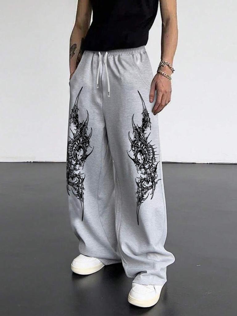 Pantaloni de trening pentru bărbați cu buzunare și șnur - Pantaloni de trening largi pentru relaxare, pentru alergare, pistă, yoga, joggers