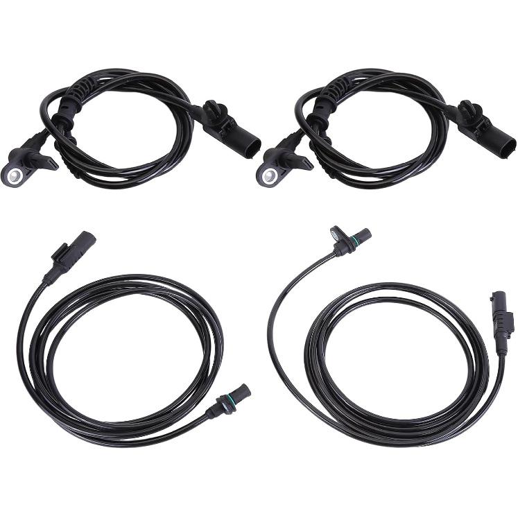 4pcs ABS Wheel Speed Sensor 2010 2011 2012 2013 2014 2015 2016 2017 2018 for Mercedes-Benz 2500 3500 Rear Left Rear Right Front Left Front Right ABS