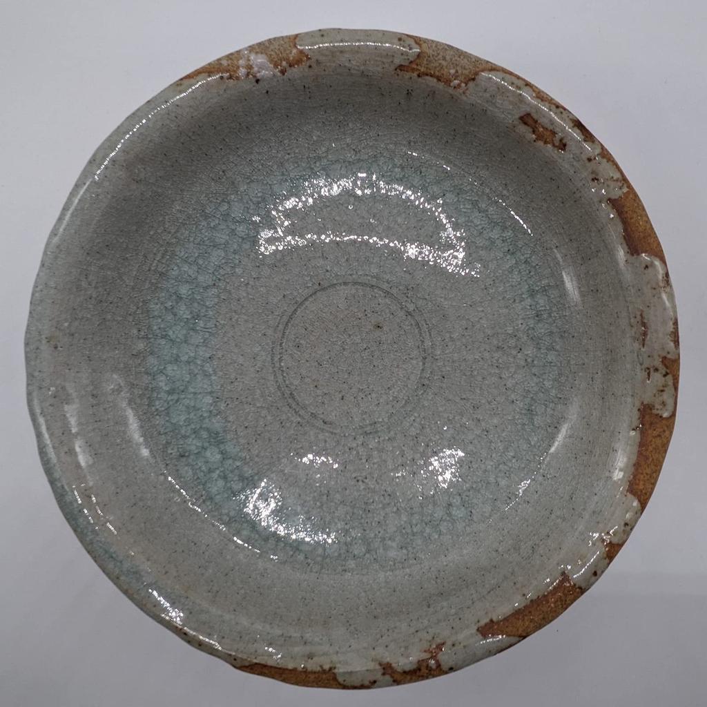 Utsuwa Roan Seto Ware Shinsen Curry Plate, Pasta Plate, Approx. 25cm, Iga Ash Glaze, Made in Japan, Gray, 025-0023