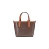 Michael Kors Eliza Series Monogram Leather Tote Bag Women Tote Bags Dark-Brown 30S3GZAT0V-BRN-ACORN