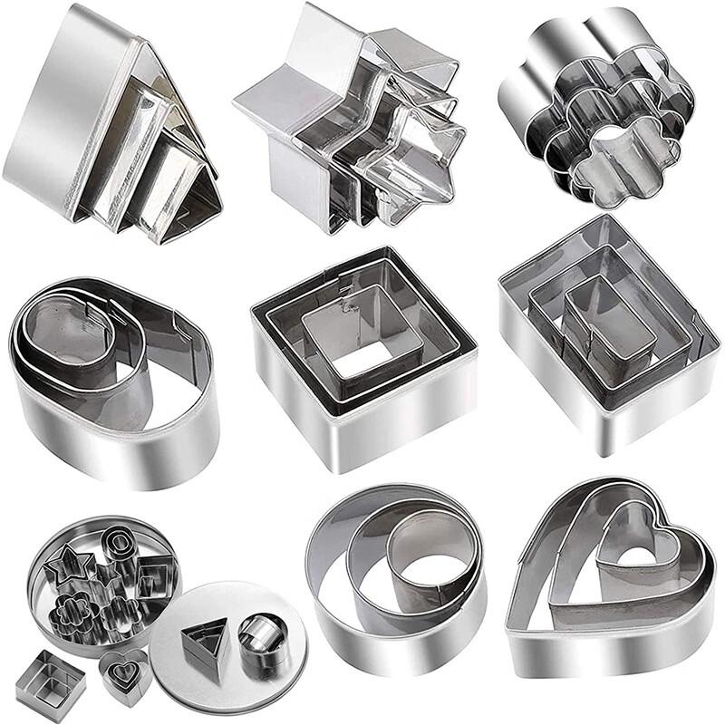 ZISIZ Stainless Steel Cookie Cutter Set