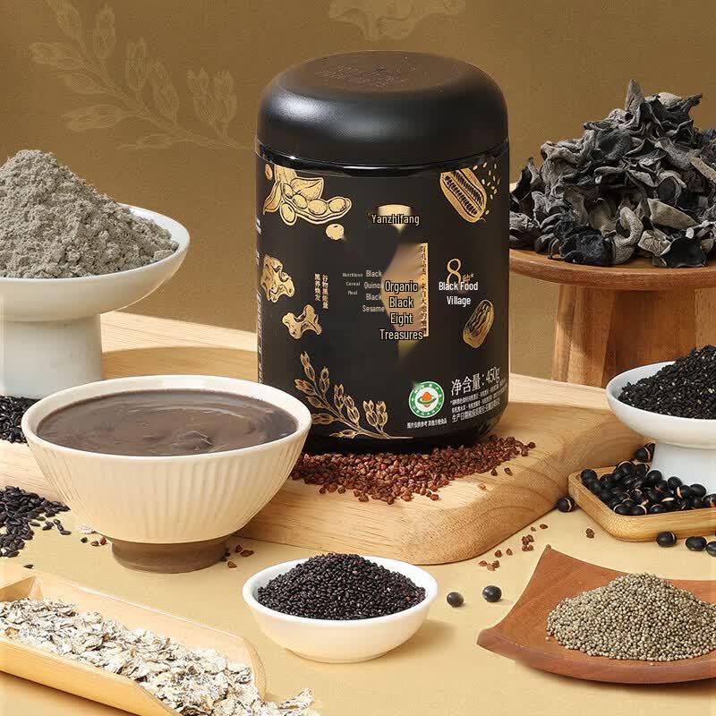 Yan Zhi Fang Organic Black Eight Treasures Meal Replacement Drink 450g