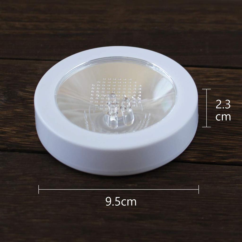 Herbarium Display Light LED Coaster Figurine Light-Up Rainbow Stand Base Battery Operated LED (6 Pieces)
