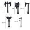MOC Medieval Weapon Knight Building Block Accessories Character Helmet Hat Academic Gown Axe Sword Shield Brick Toy Gift K073